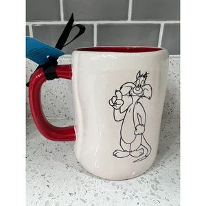* SALE * New Rae Dunn Looney Tunes SYLVESTER SUFFERING SUCCOTASH Coffee Mug